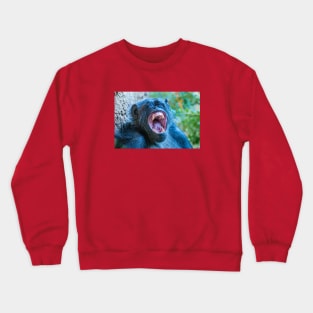 Chimpanzee laugh Crewneck Sweatshirt